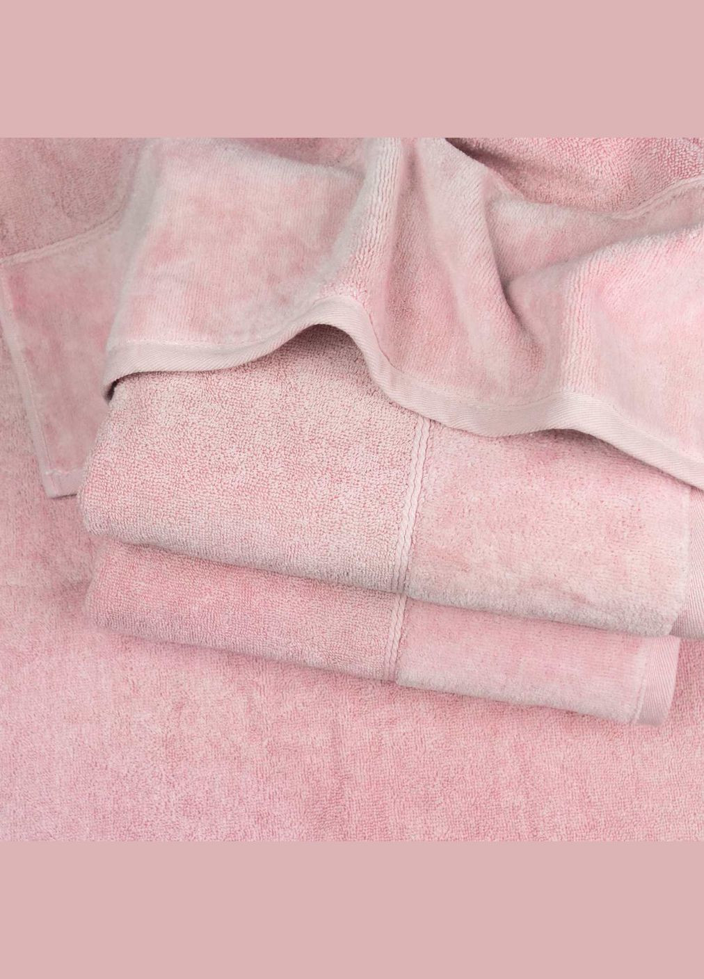 GM Textile рушник для обличчя та рук махра/велюр 40x70см преміум якості milado 550г/м2 (рожевий) рожевий виробництво -