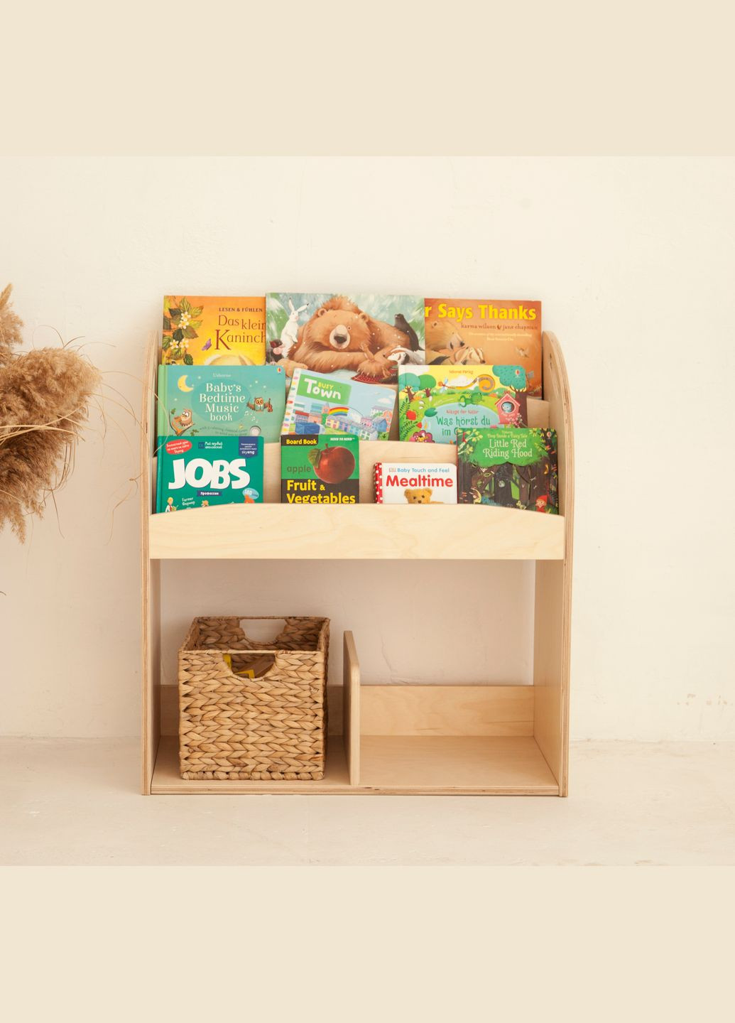 Дитяча книжкова полиця підлогова Велика Натуральна Tatoy (292715001)