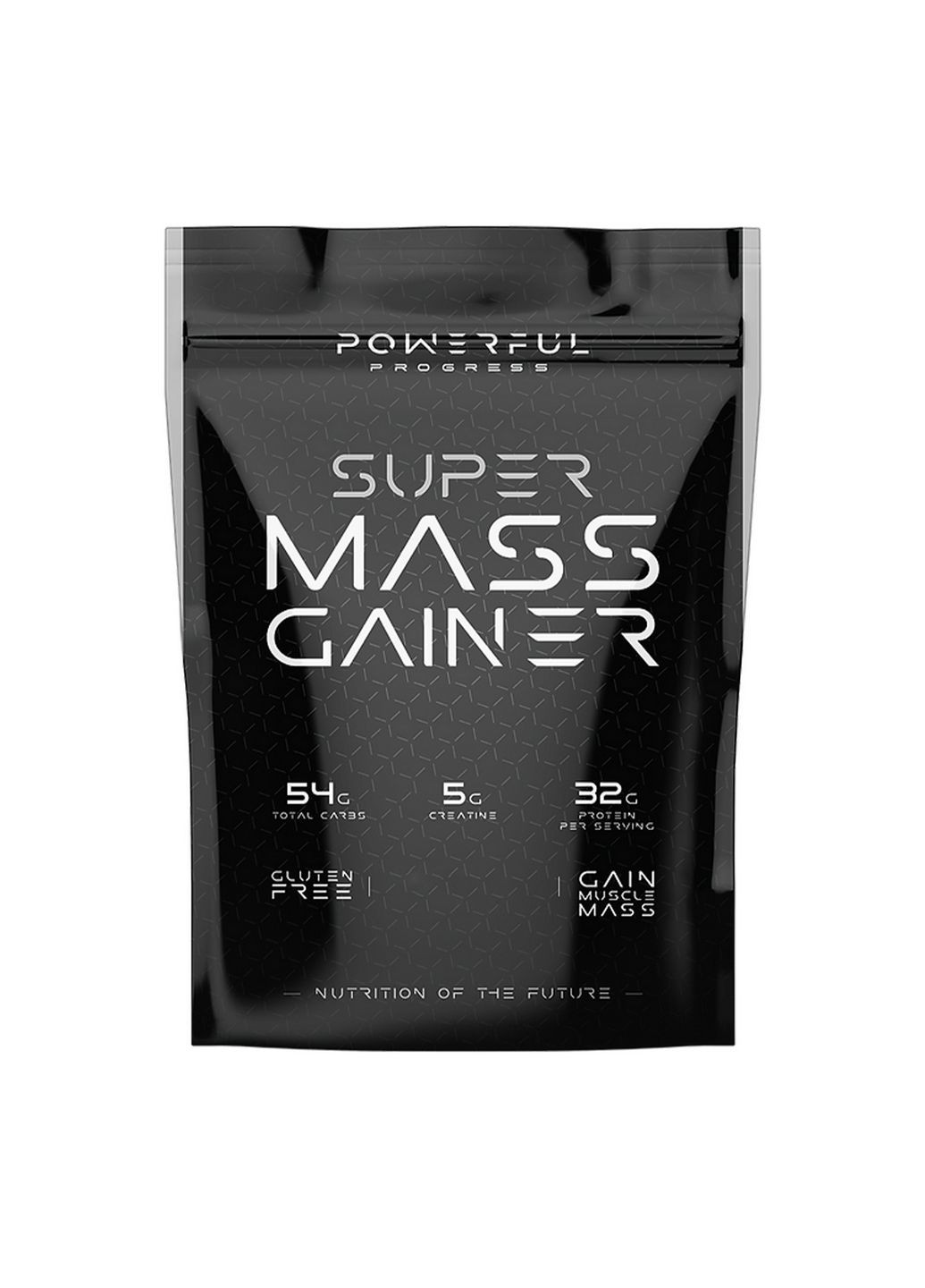 Гейнер Super Mass Gainer, 4 кг Полуниця Powerful Progress (293339897)
