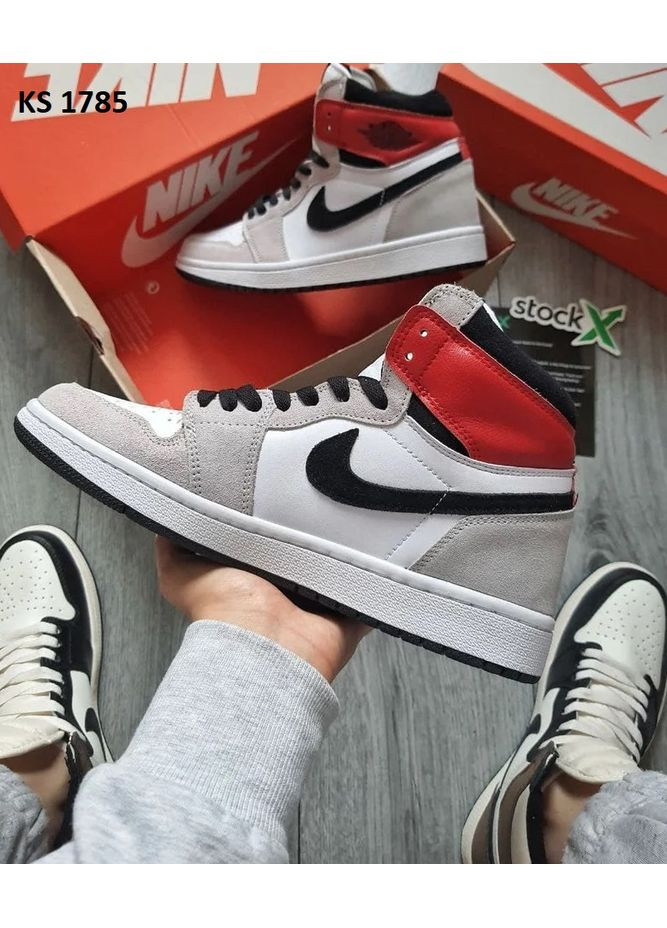 Комбіновані Осінні кросівки чоловічі nike air jordan 1 retro high найк аір джордан No Brand