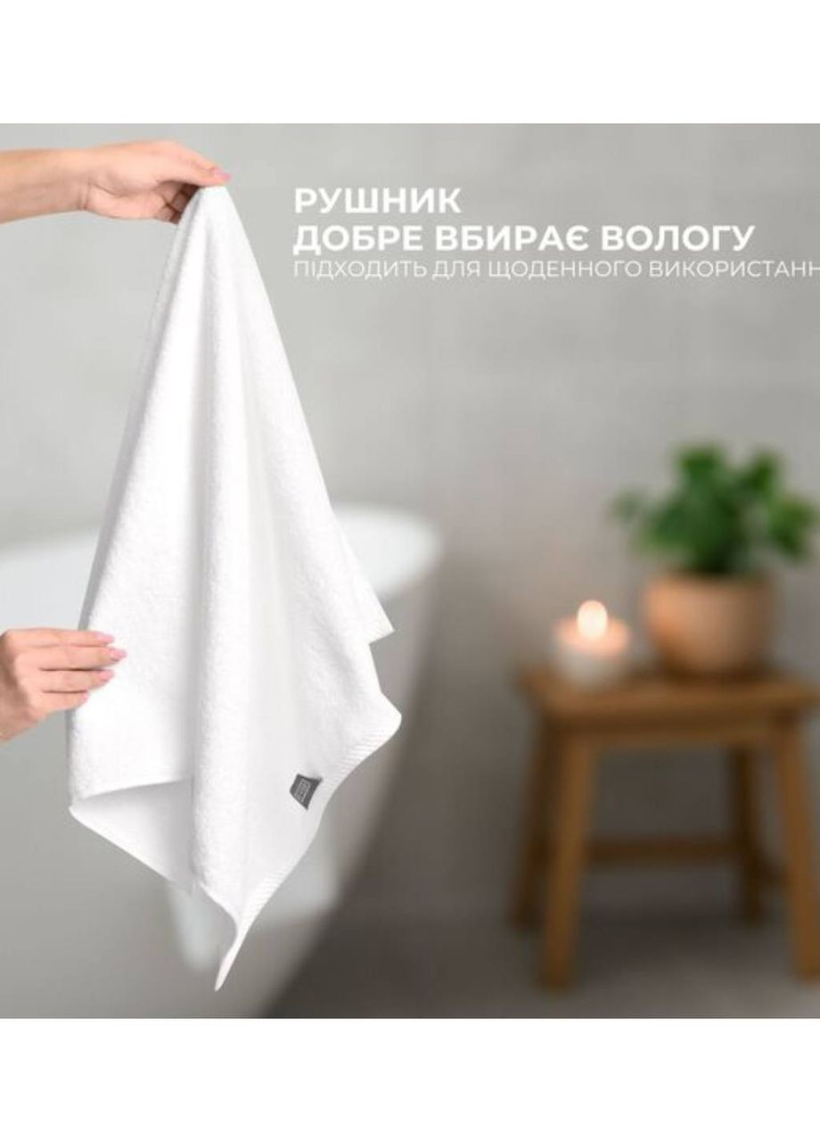 Полотенце махровое 50х90 см IDEIA однотонный белый