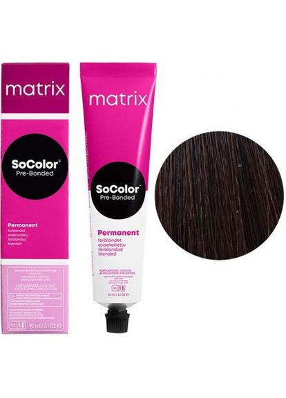 Стійка кремфарба для волосся SoColor Pre-Bonded 5N світлий, 90 мл. Matrix (292736082)
