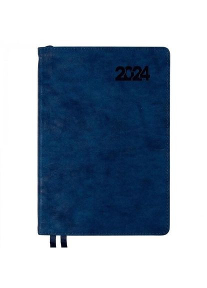 Дневник датированный 2024 год, А5 формата синий, Case интегральная обложка Leo Planner (281999566)