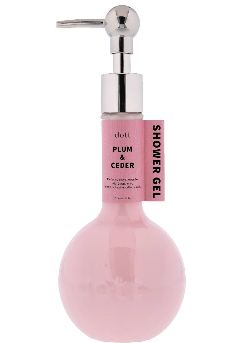 Парфумований гель для душу Plum & Cedar з Д-пантенолом трегалозою бетаїном та молочною кислотою 350 мл (607) dott очищення, зволоження (362975753)