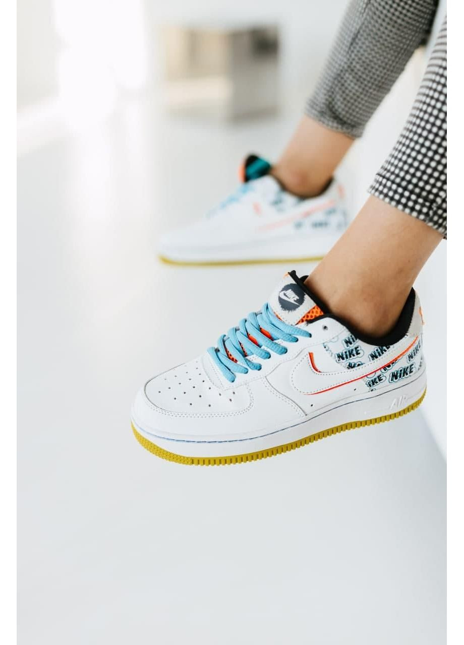 КРОССОВКИ ЖЕНСКИЕ NIKE AIR FORCE 1 LOW BACK TO SCHOOL 2020 НАЙК АИР ФОРС 1 ПРЕМИУМ No Brand белые демисезоны (368869300)