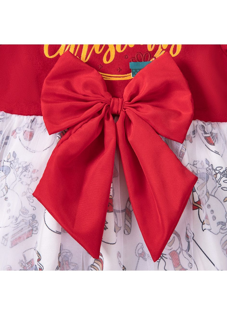 Красное платье детское новогодние с бантами на девочку 4-7 лет No Brand (366239642)