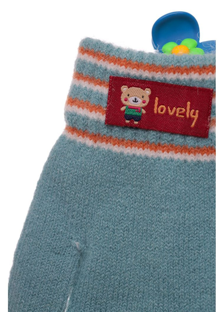 Перчатки вязка утеплённые Lovely бирюзовые 18м+ (51859) BABYKROHA (315721520)