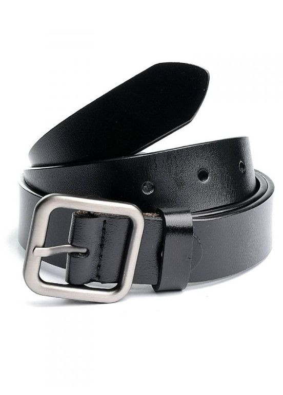 Жіночий ремінь з натуральної шкіри чорний NIUNIU (306554313)