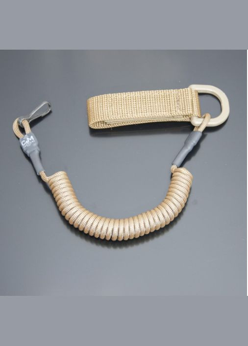 Страховочный шнур (тренчик) с D-кольцом и карабином, No Brand (341738889)