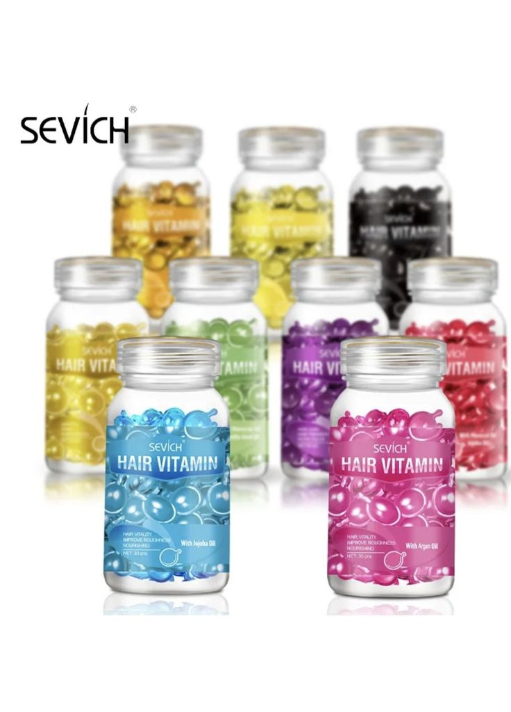 Лікувальні капсули для волосся мікс, 20 капсул (зіп-пакетик) Sevich (351857045)