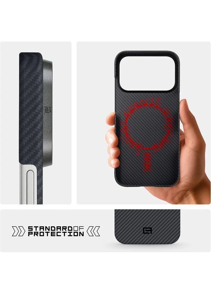 Чехол BlackIcon Aramid Twill MagCase для Apple iPhone 17 Pro Black (ARM90149) ArmorStandart (399518104)