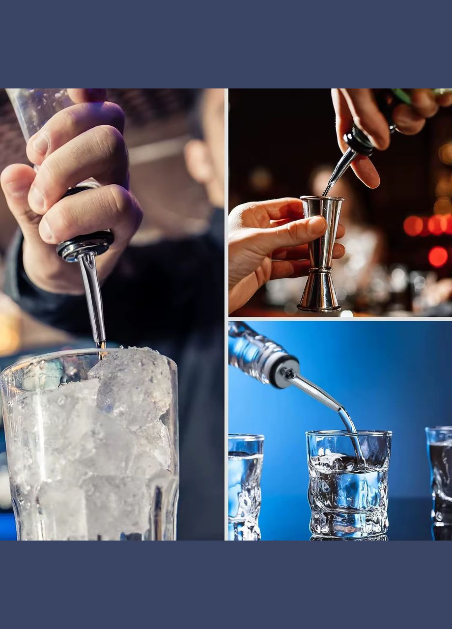 Гейзер барный насадка-дозатор Bar House на бутылку для разлива металлический No Brand (346488864)