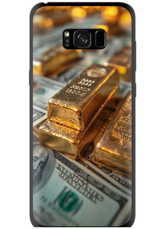 TPU черный чехол 'Слитки и доллары' для Endorphone Samsung Galaxy S8 Plus (291129383)
