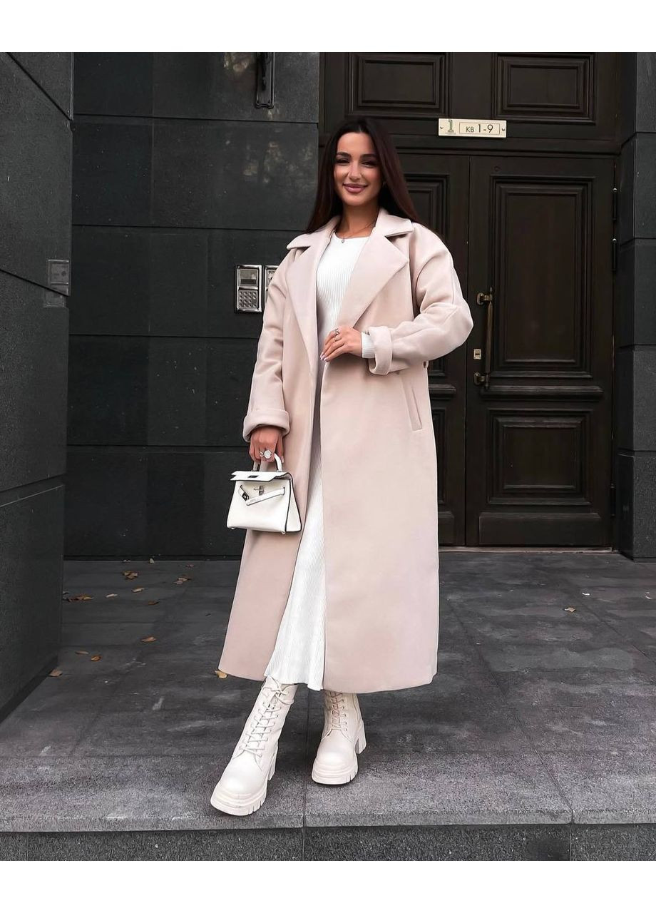 Бежевое демисезонное ПАЛЬТО ЗИМНЕЕ | ТЕПЛОЕ И СТИЛЬНОЕ | ЗАМЕР В ОПИСАНИИ DK/DL Мода без кордонів