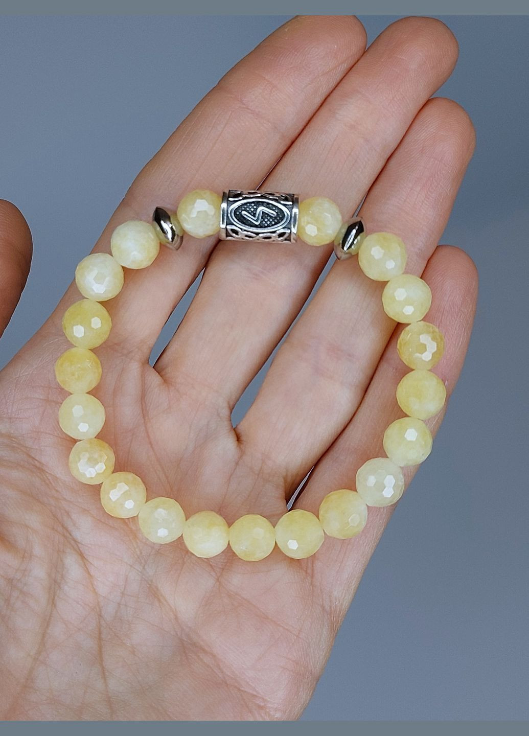 Рунний браслет "Енергетик" з цитрину та руни Соуло LSJ (303344339)