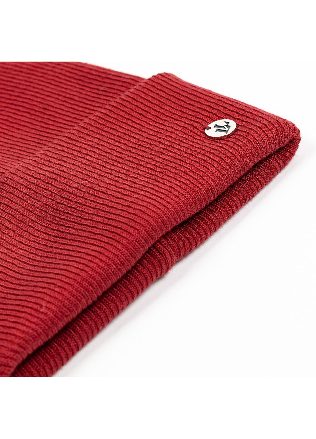 Шапка бини мужская вискоза бордовая МУЛАН 614-093 LuckyLOOK 614-093М (322793086)