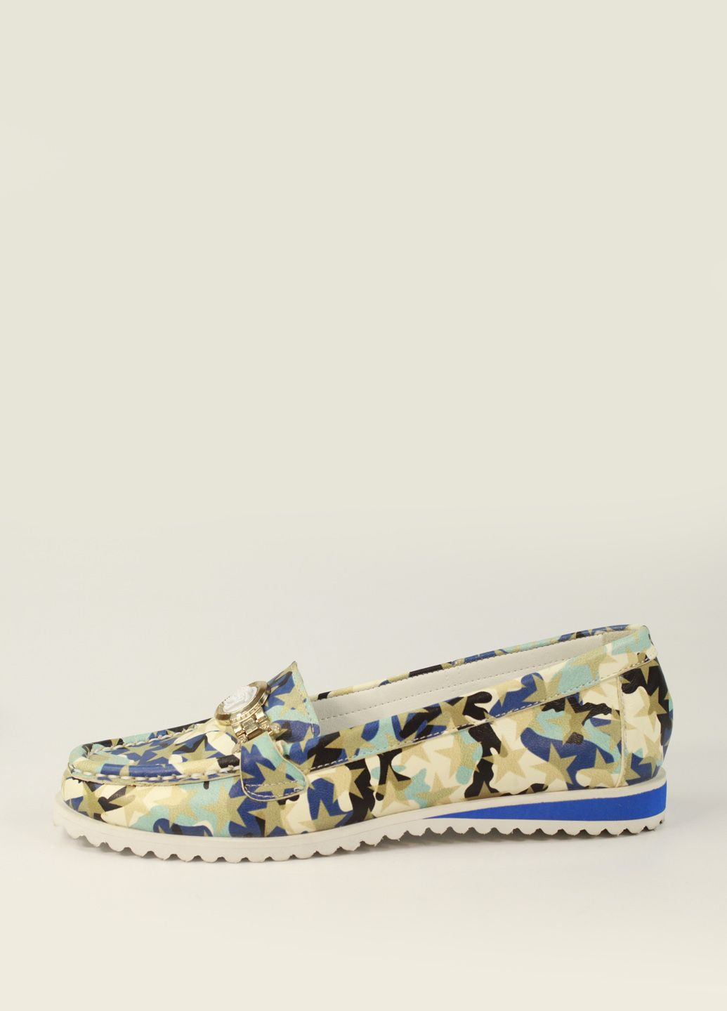 Кольорові легкі шкіряні мокасини No Brand