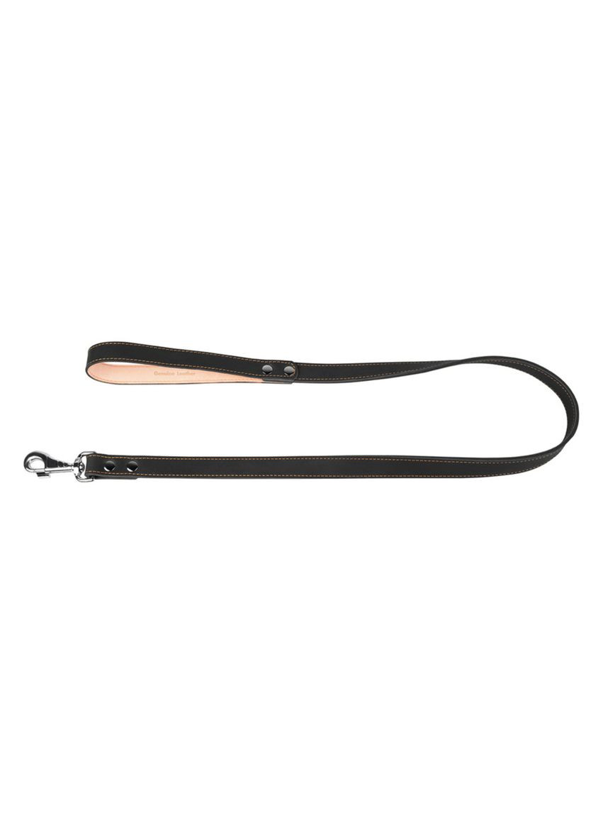 Повідець подвійний з прошивкою 25мм/122см Чорний Collar (322125069)