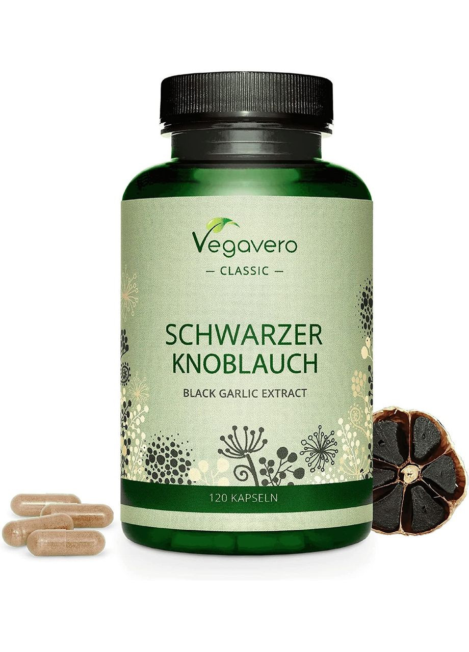 Екстракта чорного часнику 750 мг 120 капсул Vegavero (299717780)