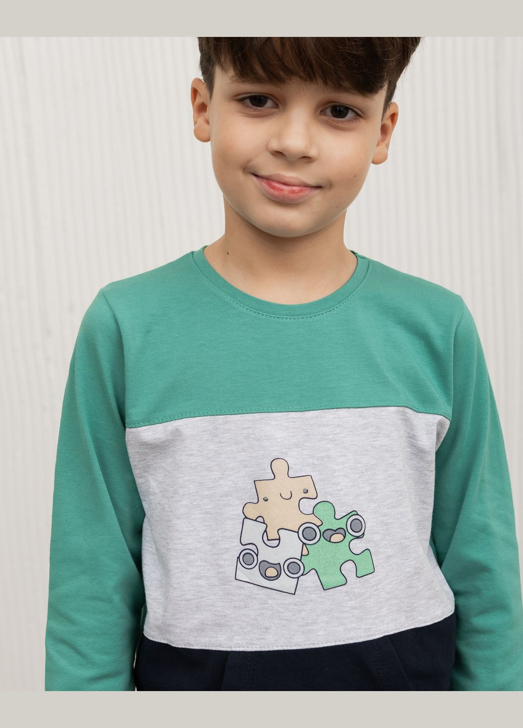 Темно-синя дитячий комплект зі штанами на хлопчика Tom John