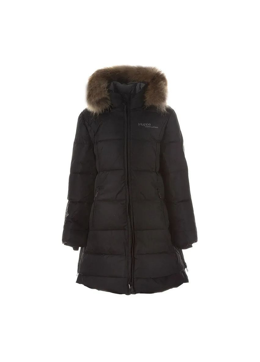 Чорна пальто-пуховик parish, р.134, чорний () Huppa 12470055-00009-134