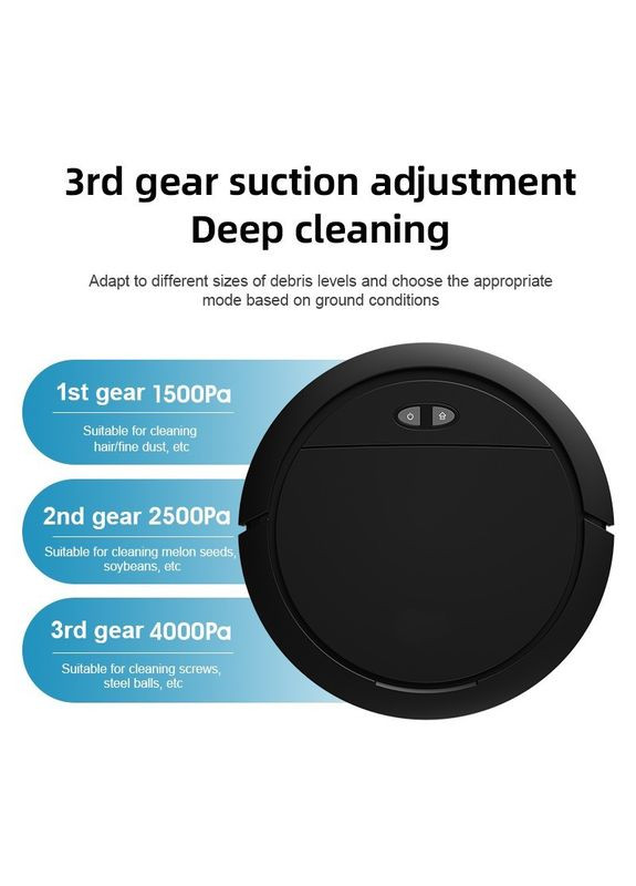 Робот-пылесос SDJ 6 с баком для воды, приложение для управления, 3000 мАч, (RT011) Grikey (303834593)