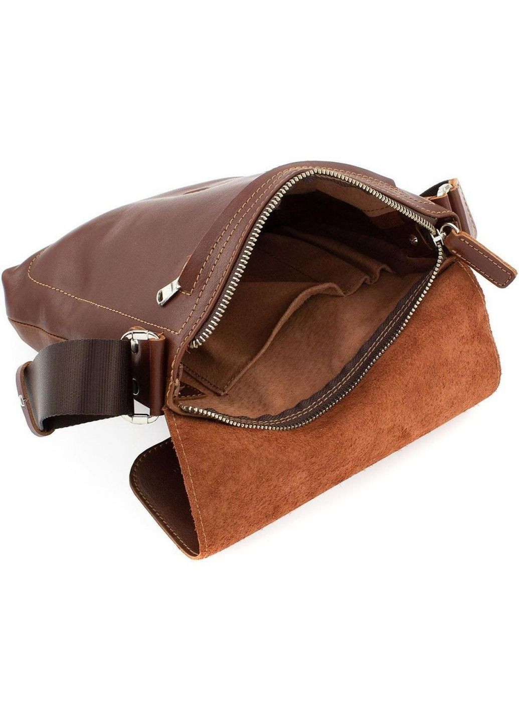 Мужская кожаная сумка через плечо 22х22х5.5 см Grande Pelle (315871099)