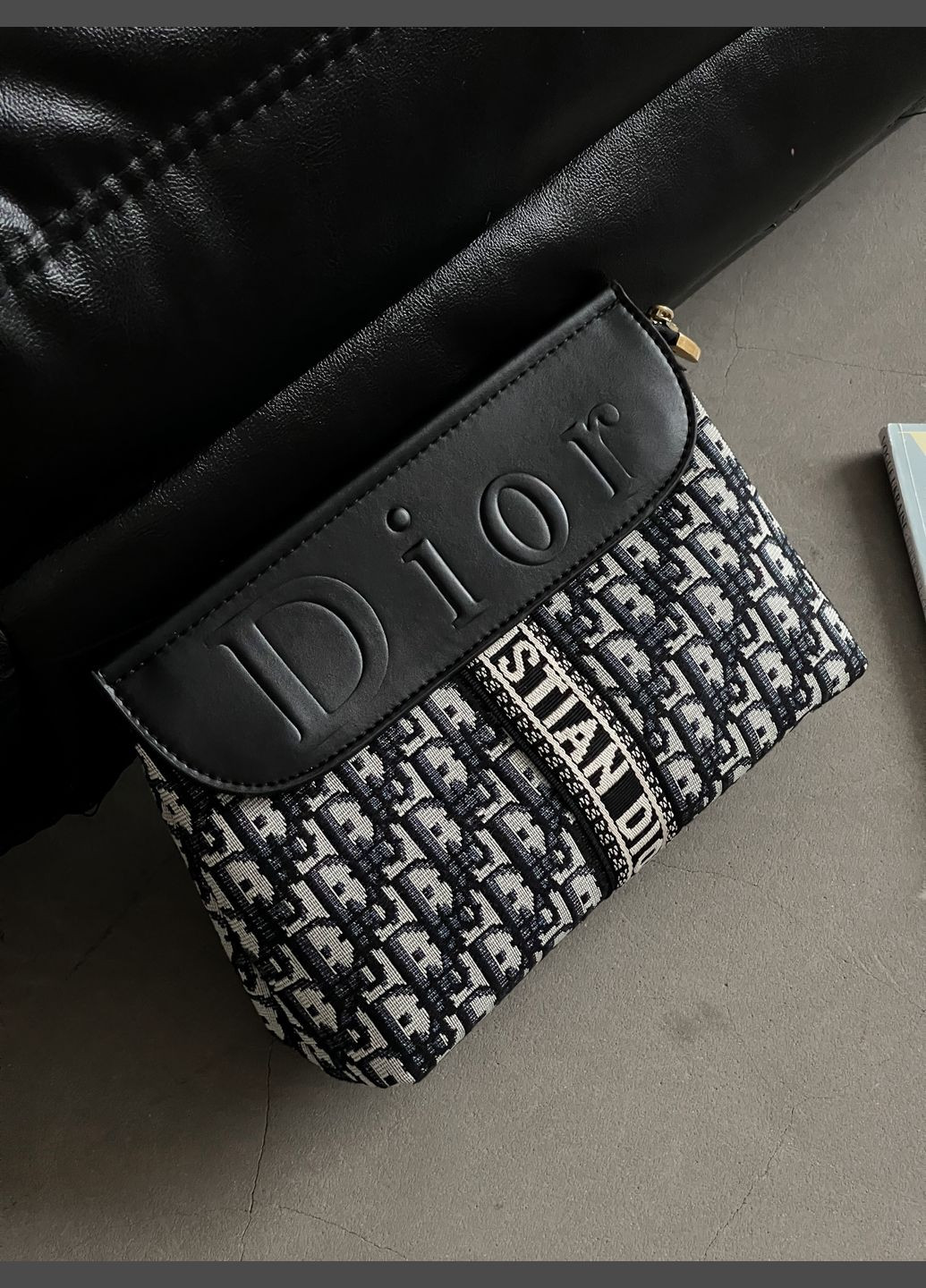 Сумка Крістіан Діор крос-боді синій текстиль No Brand (322452468)