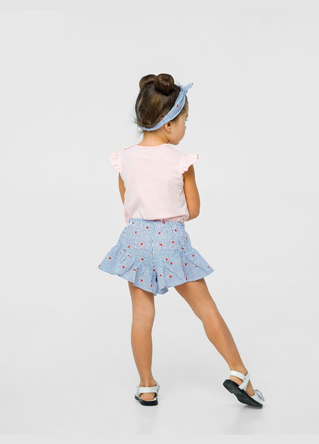 Шорти, Ситцеве літо, ситець, (112345) () 2г/92/28, Серднчки на полоске Smil (306430000)