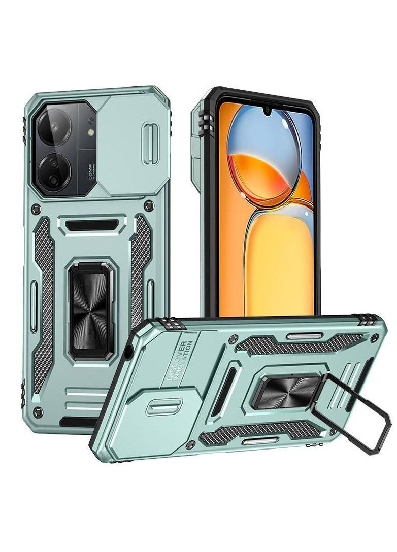 Ударопрочный чехол Square Ring c шторкой на камеру для Xiaomi Redmi 13C Epik (308981442)