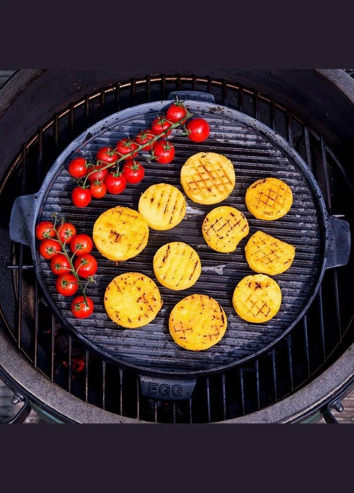 Планча чугунная для грилей L-XL 35 см круглая 127860 Big Green Egg (326803694)