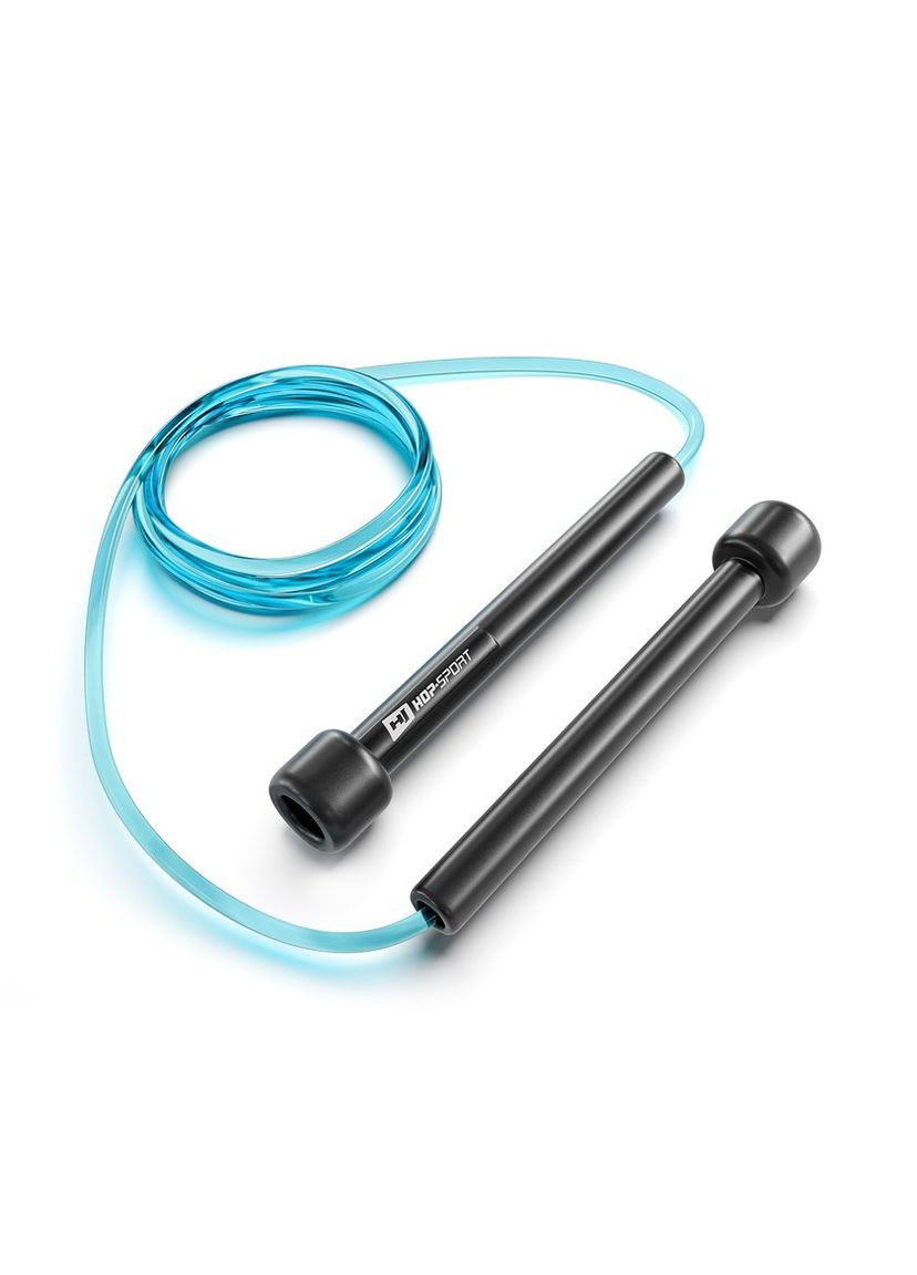 Скакалка Crossfit NEW з пластиковими ручками HS-P025JR синя Hop-Sport (301538930)