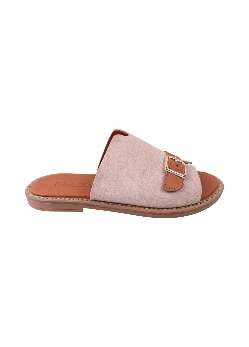 Бежевые шлепанцы женские бежевые натуральная замша Phany