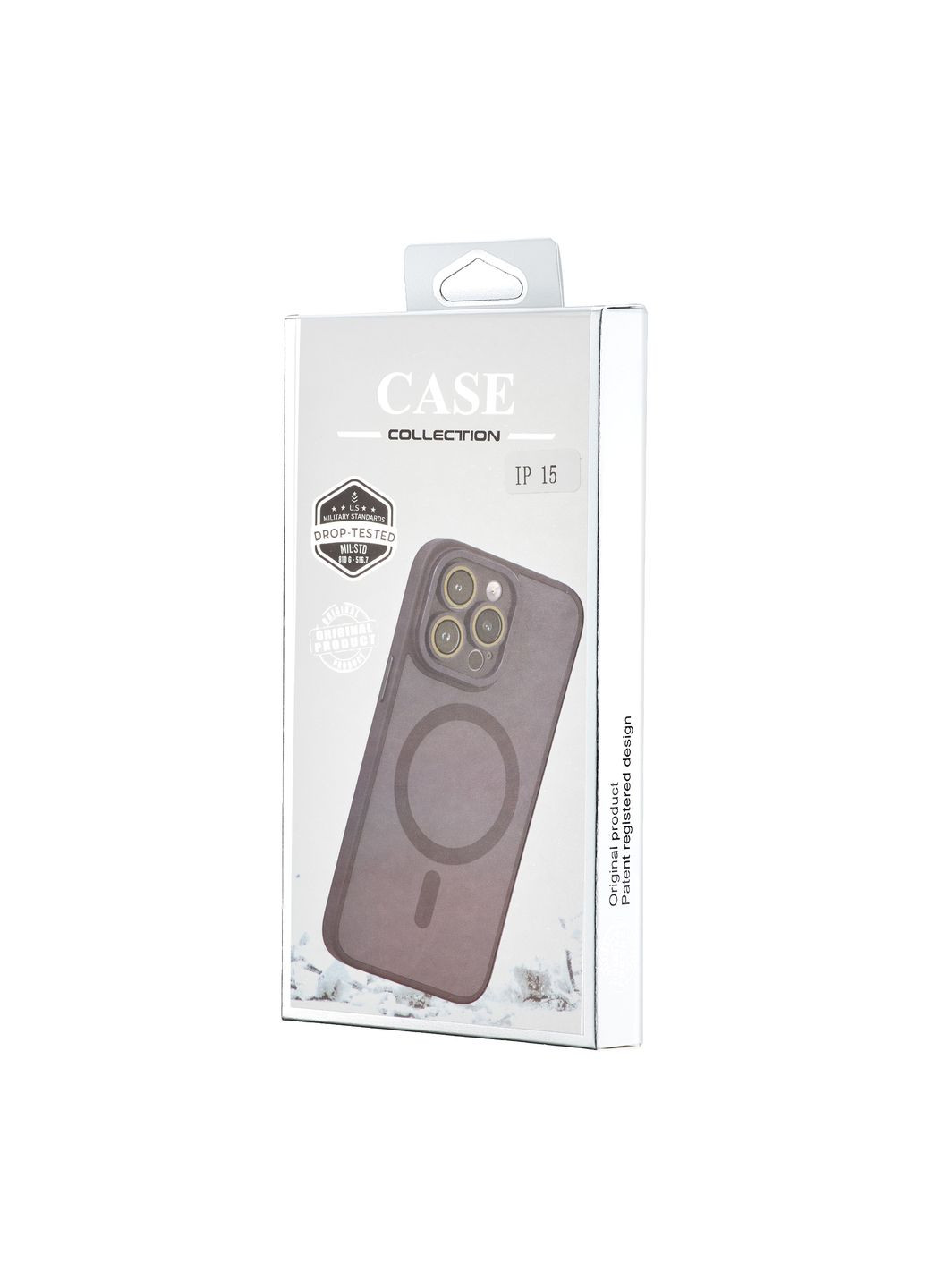 Чохол Silicone Matte Protected Camera with MagSafe Purple Case iPhone 15 (301088230)
