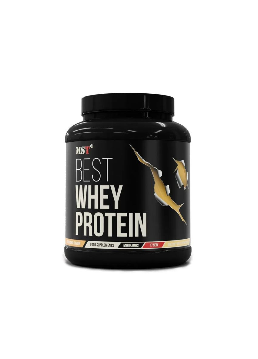 Концентрат сироваткового протеїну Best Whey Protein + Enzyme персик-манго 510 г MST (365436894)