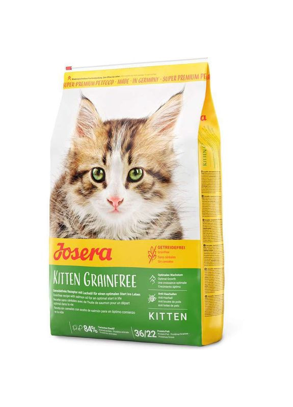 Kitten Grainfree – Сухой беззерновой корм с домашней птицей для котят, беременных и кормящих кошек 400 г (4032254755012) Josera (336182761)