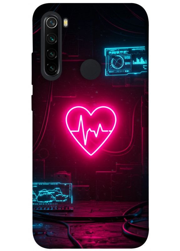 Чехол с принтом для Xiaomi Redmi Note 8 / для Ксяоми, сяоми, ксиоми редми ноте 8 Neon heart No Brand (338600859)