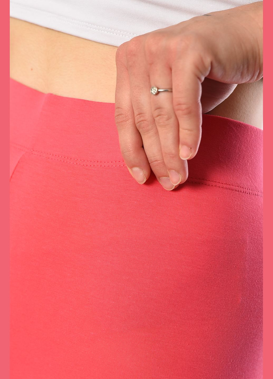 Велосипедки жіночі рожевого кольору Let's Shop (298793539)