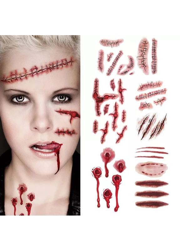 Тимчасове тату Рани від кігтів на Хеллоуїн Tattoo (367623513)