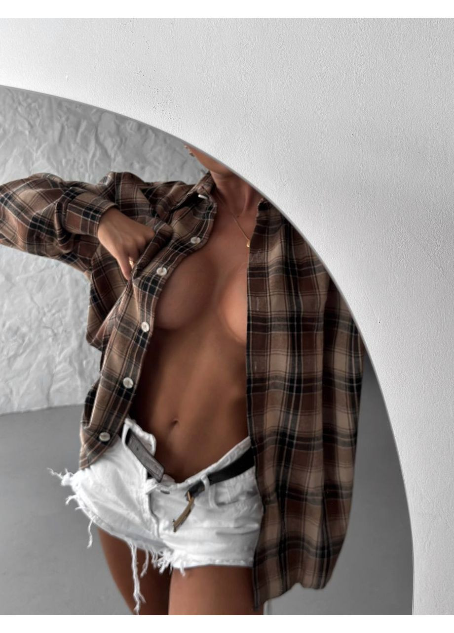 Жіноча сорочка в клітинку No Brand (360750197)