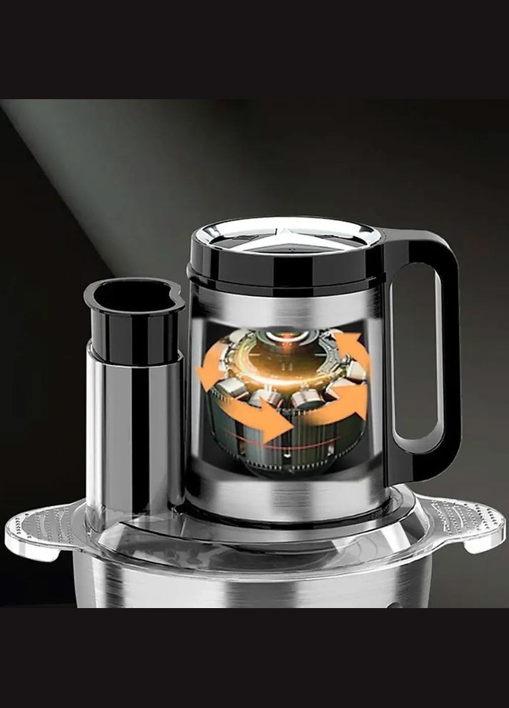 Багатофункціональний блендер подрібнювач 6в1 SK-06020 Електричний чоппер 1000Вт чаша 5л Сталь Sokany (338561138)