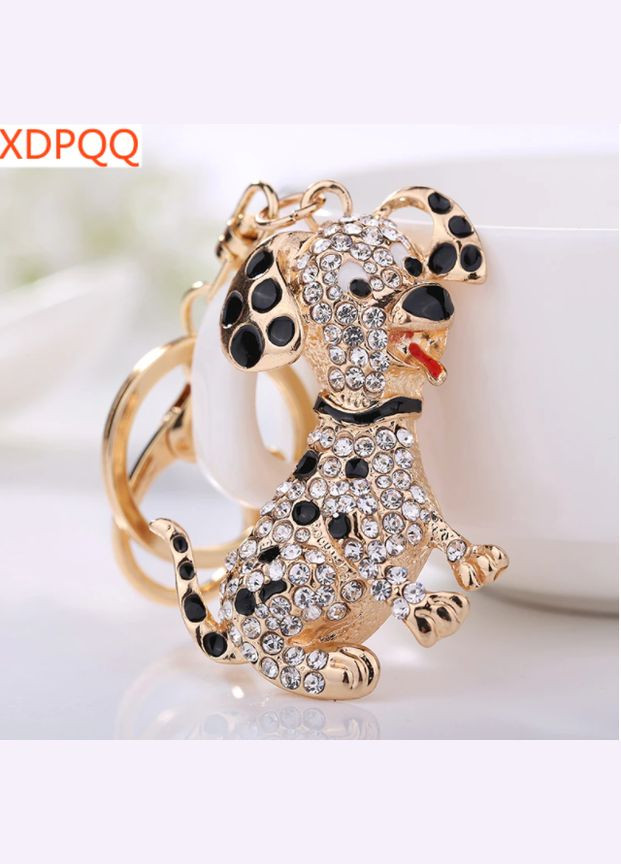 Креативний модний брелок підвіска у формі Собака з кристалами No Brand (292867244)