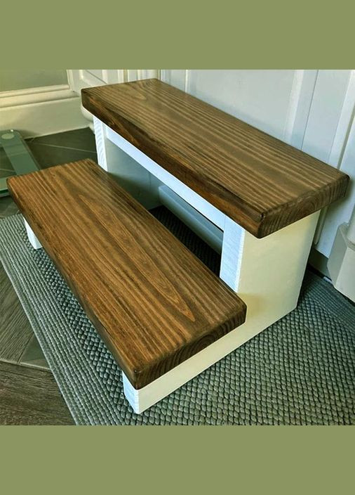 Скамейка-ступенька из дерева Редривер зефир-мускат (ССТ-00212007) No Brand (327848948)