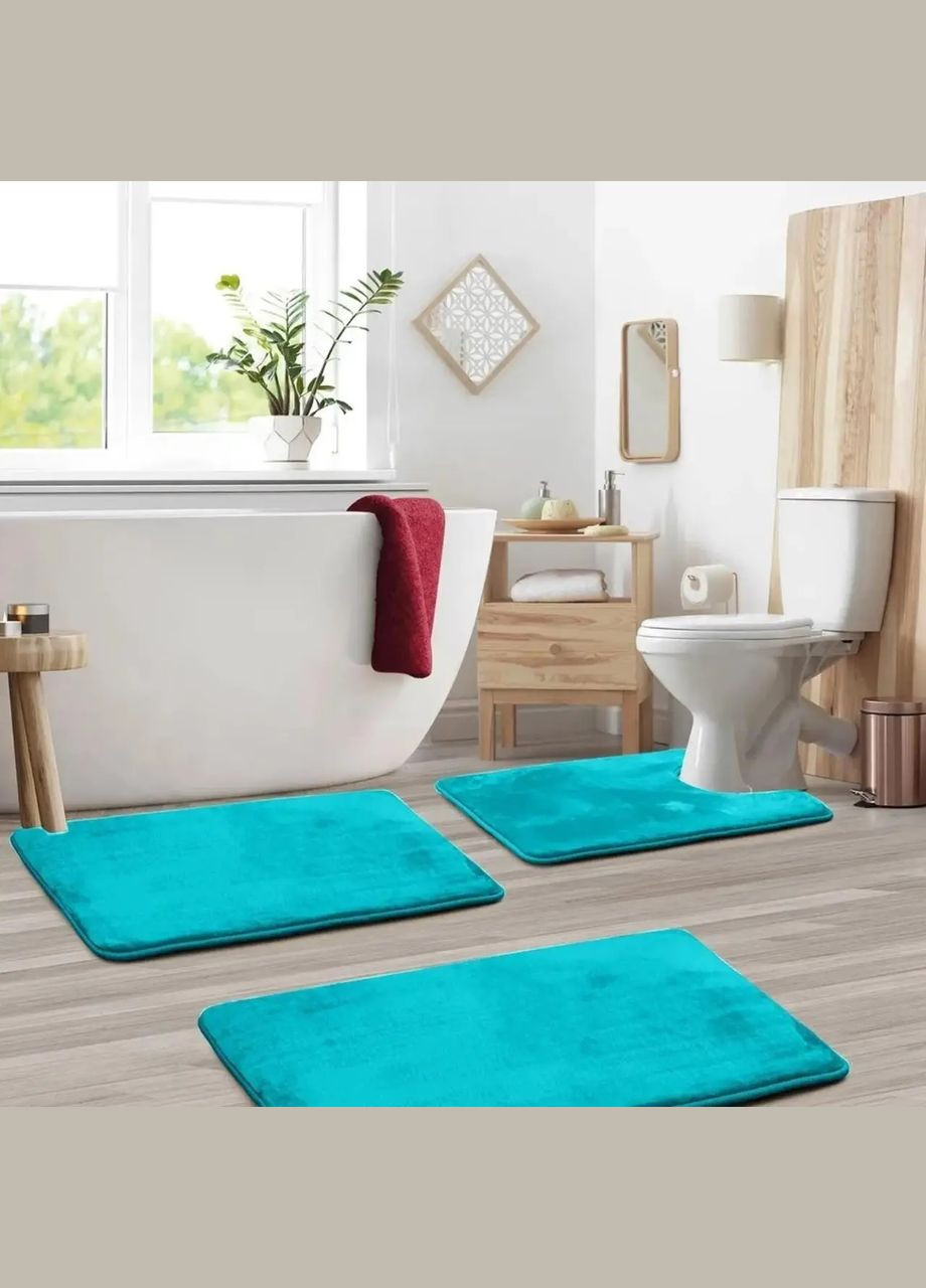 Набір килимків у ванну та туалет No Brand smooth (279804077)