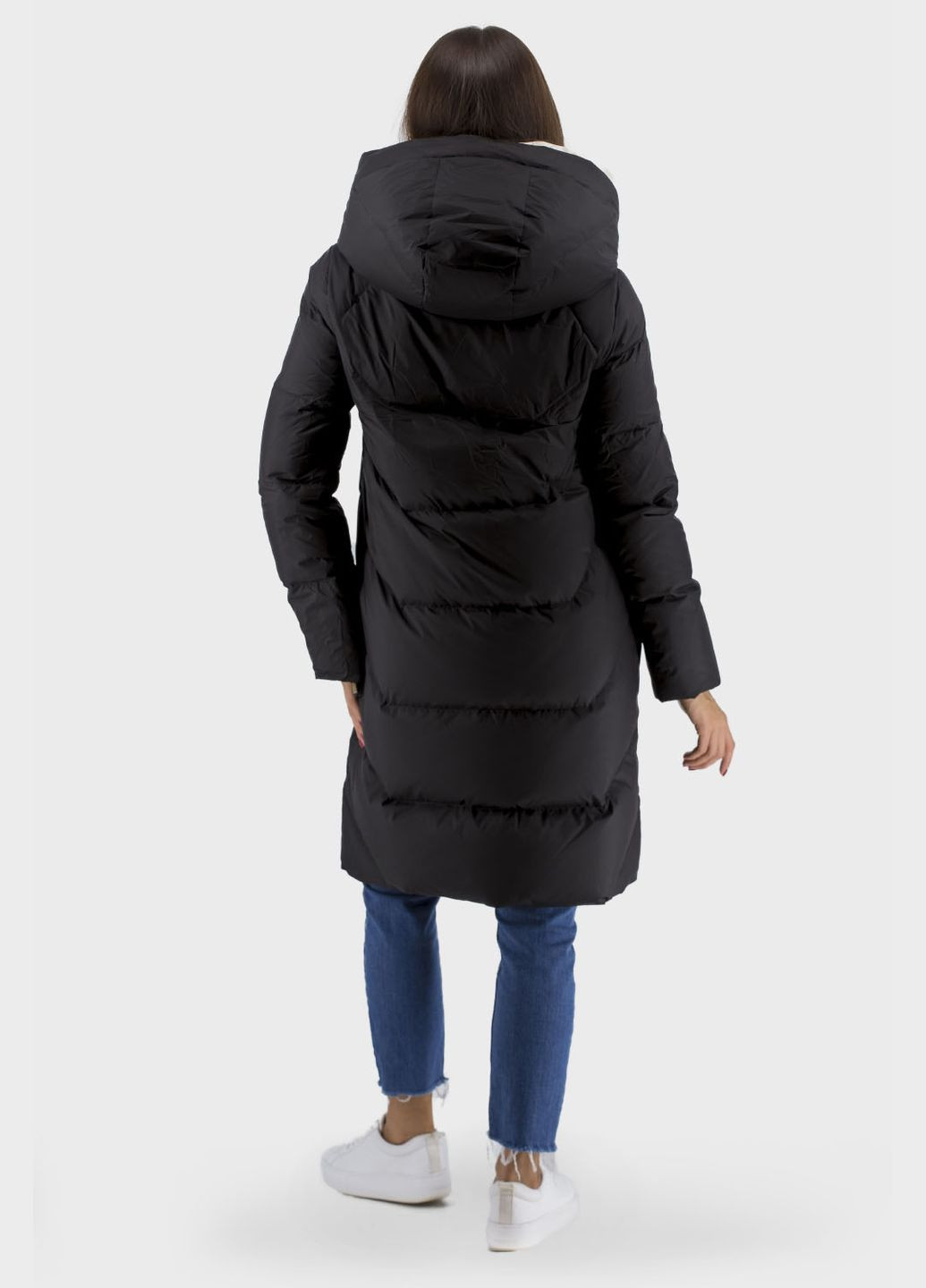 Чорний зимній Пуховик No Brand