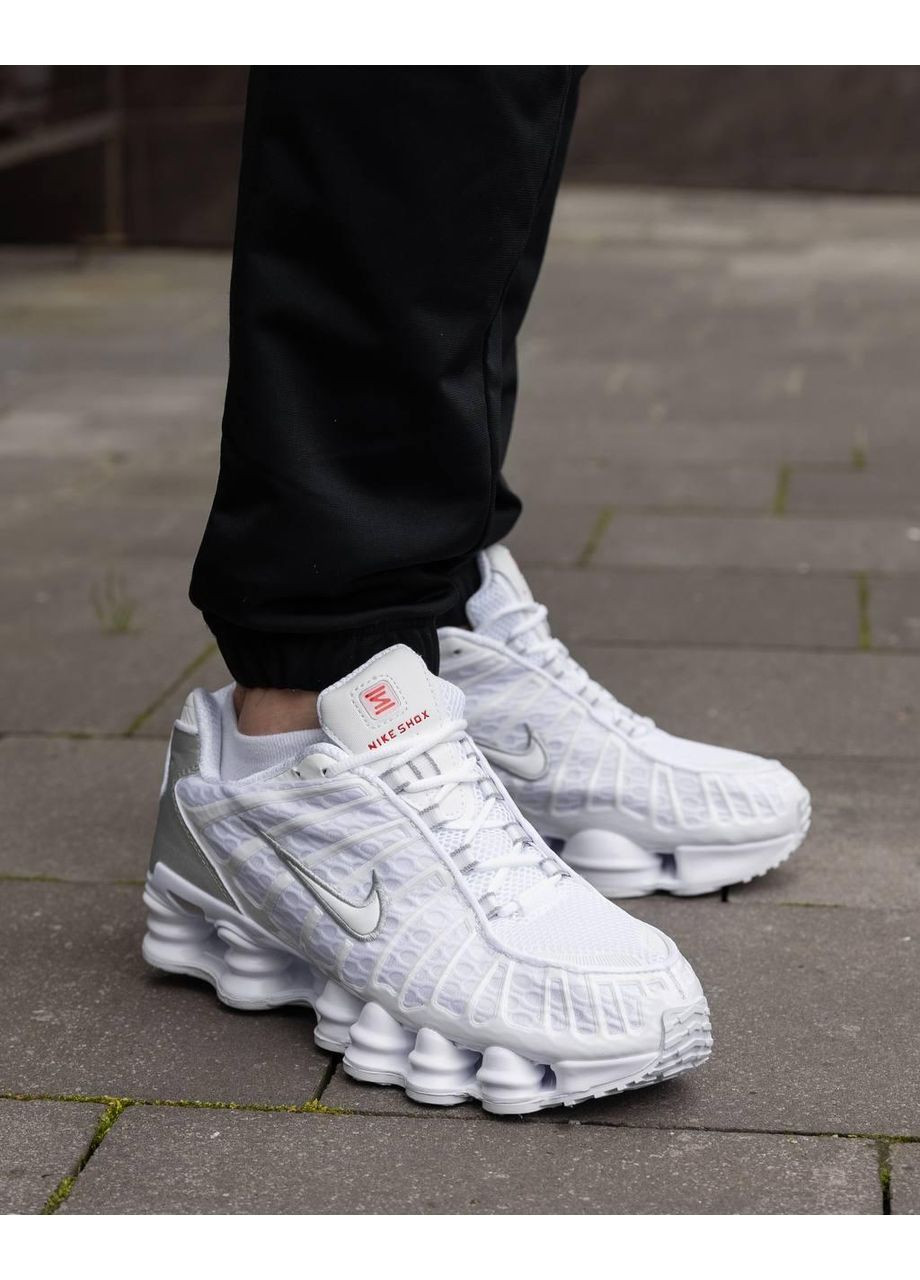 Білі Осінні кросівки чоловічі nike shox tl white найк шокс тл No Brand