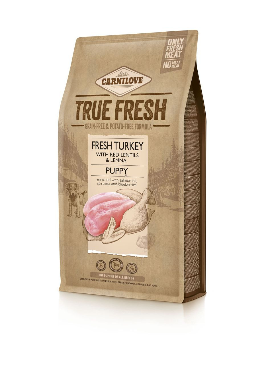 Корм сухий для цуценят True Fresh Turkey Puppy з індичкою, 4 кг Carnilove (363196408)