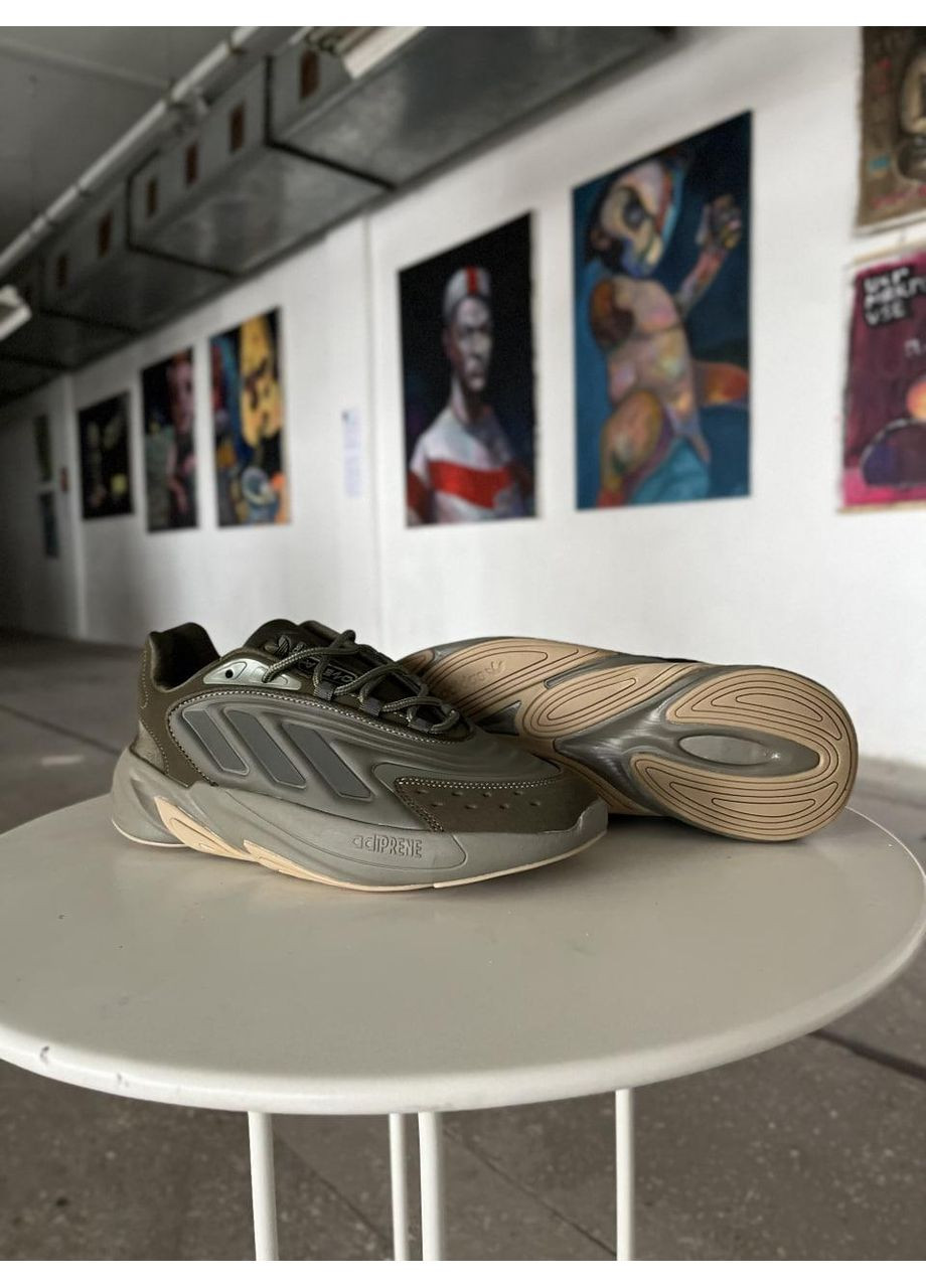 КРОССОВКИ ЖЕНСКИЕ ADIDAS OZELIA KHAKI АДИДАС ОЗЕЛИЯ No Brand хаки демисезоны (367170503)
