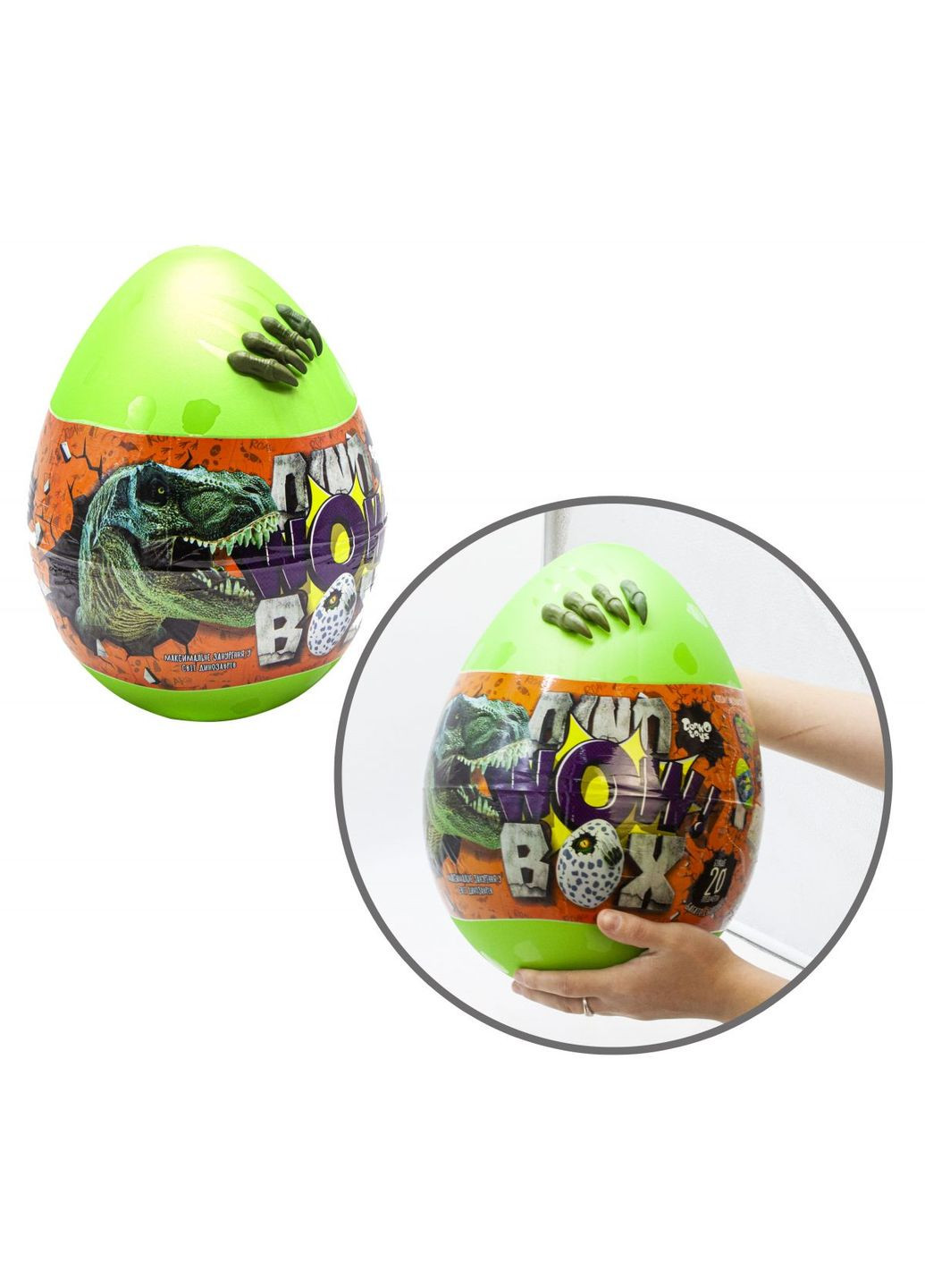 Іграшка-сюрприз "Dino WOW", укр (зелений) Dankotoys (307473028)