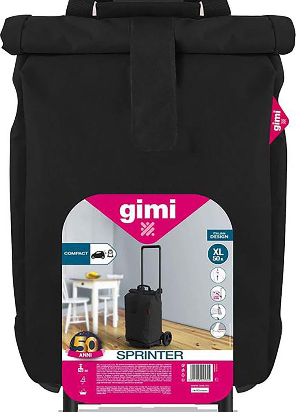 Сумка-тележка Sprinter Black Gimi (367587827)